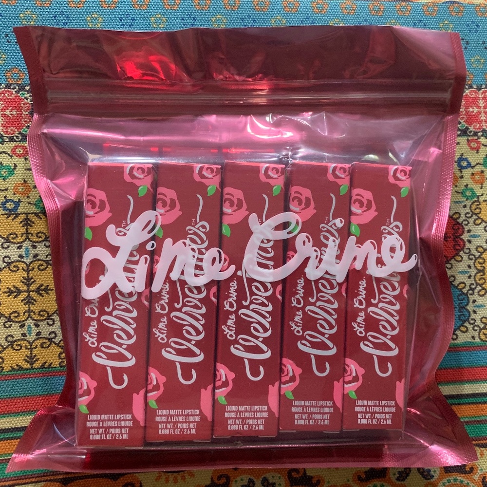 BNIB/NWT Lime Crime Liquid Lipstick Set of 5